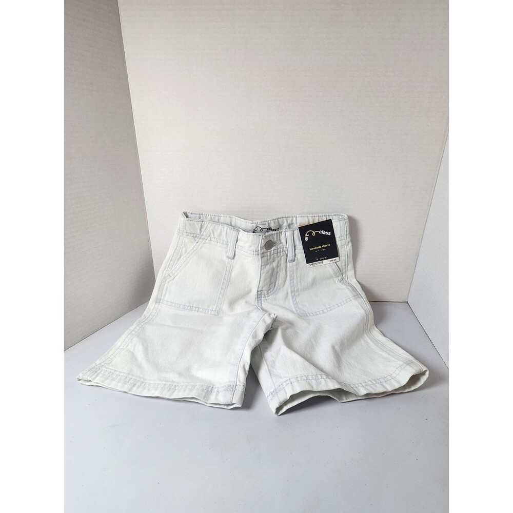 Art Class Mid Rise Light Wash Bermuda Denim Shorts Girls Size 6/7 NWT